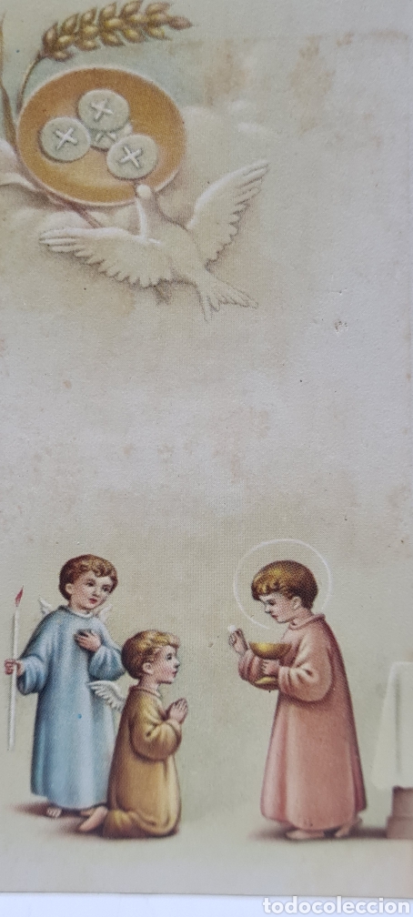 Cartes Postales: Preciosa Estampa o Recordatorio de Primera Comuni&oacute;n. Ediciones Sabadell