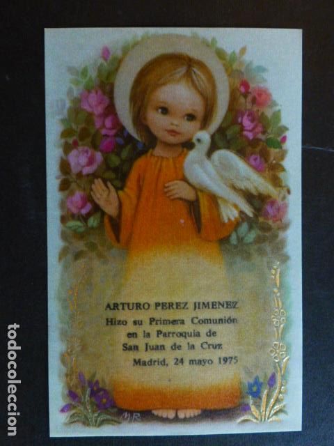 Cartoline: RECORDATORIO PRIMERA COMUNION MARTA RIBAS ILUSTRADORA 7,5 X 12 CMTS