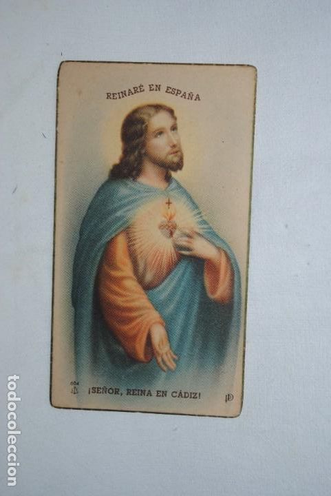 Postcards: CONSAGRACION AL CORAZON DE JESUS , CADIZ , 1942 .