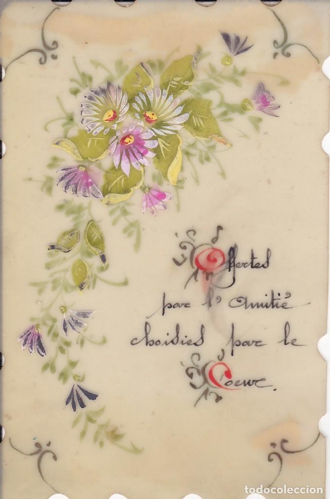 Postales: estampa pintada a mano de Francia principios siglo XX 6,5x10ctms.