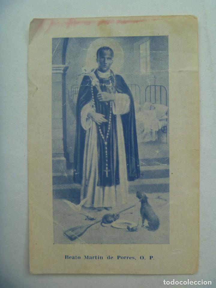 Postkarten: ANTIGUA ESTAMPA DE BEATO MARTIN DE PORRES , CON ORACION