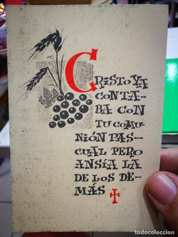 Postales: Recordatorio de Comuni&oacute;n Pascual 1965 - Foto 1
