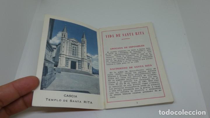 Postales: LIBRITO RELIGIOSO . TEMPLO DE SANTA RITA . - Foto 3