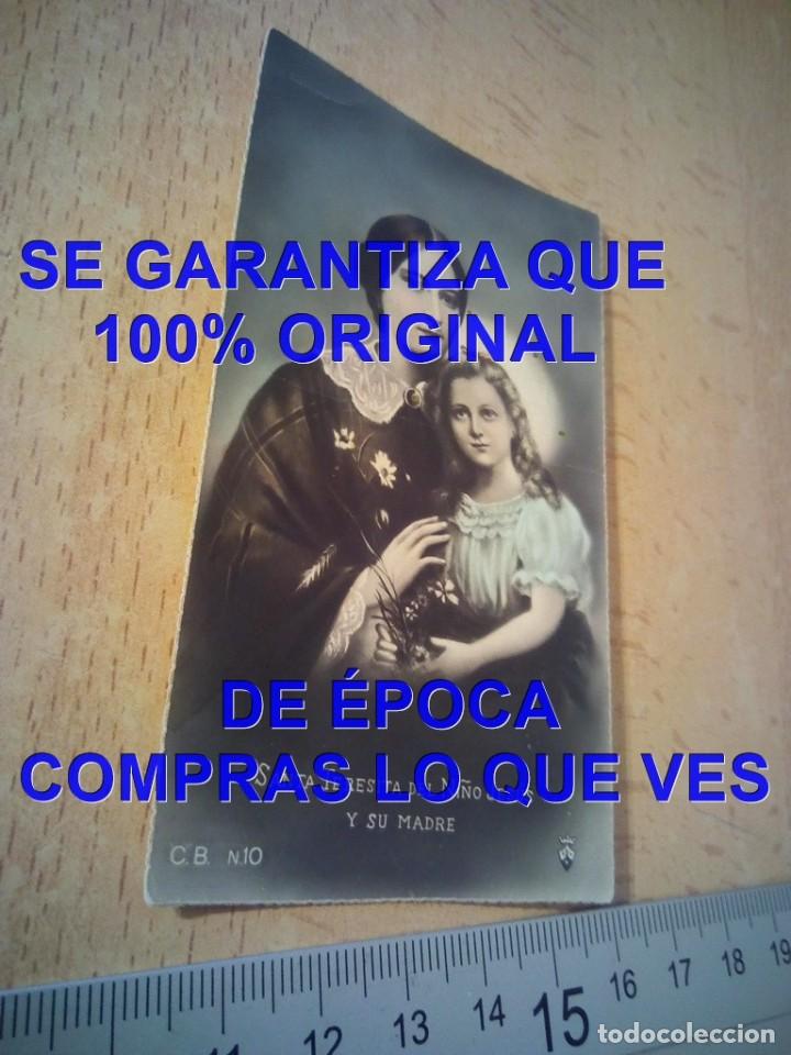Postales: SANTA TERESITA DEL NI&Ntilde;O JESUS Y SU MADRE ESTAMPA E59