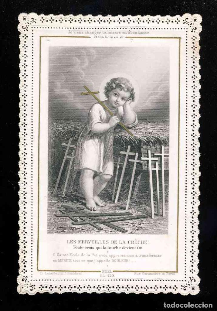 Postales: Estampa puntilla estampa calada estampa troquelada: Las maravillas del pesebre. Letaille 420