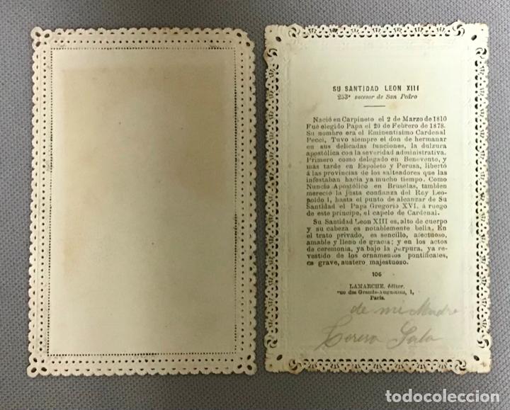 Postales: ANTIGUAS ESTAMPAS DE LEON XIII - Foto 2
