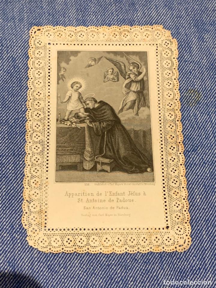Postales: APARICION DEL NI&Ntilde;O JESUS CON SAN ANTONIO DE PADUA