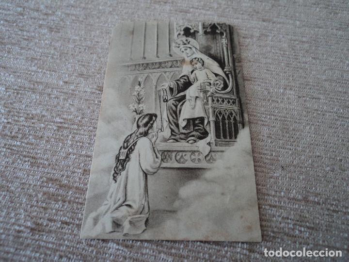 Cartoline: oracio a la mare de deu del carme , 9 x 5,5 cm