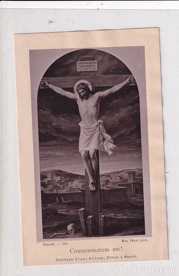 Cartes Postales: Estampa Consummatum est. Reverso en blanco. 13 x 8 cm