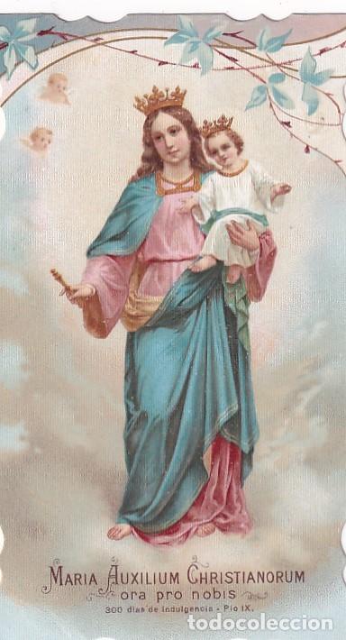 Postales: Estampa Mar&iacute;a Auxilium Christianorum 12 x 7 cm