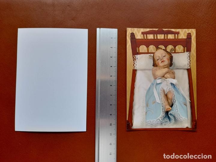 Postales: Estampa /Recordatirio en blanco Ni&ntilde;o Jes&uacute;s de San Josemar&iacute;a cuna. Opus Dei. Navidad