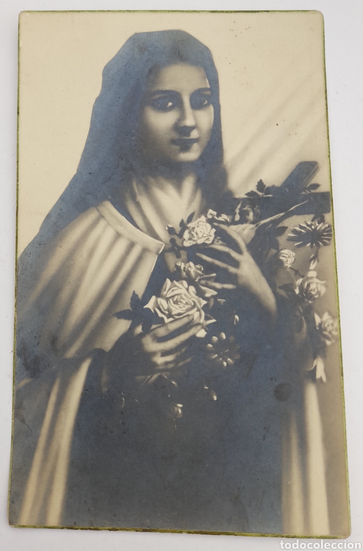 Postales: Postal de SANTA TERESITA DEL NI&Ntilde;O JES&Uacute;S. Con dedicatoria.