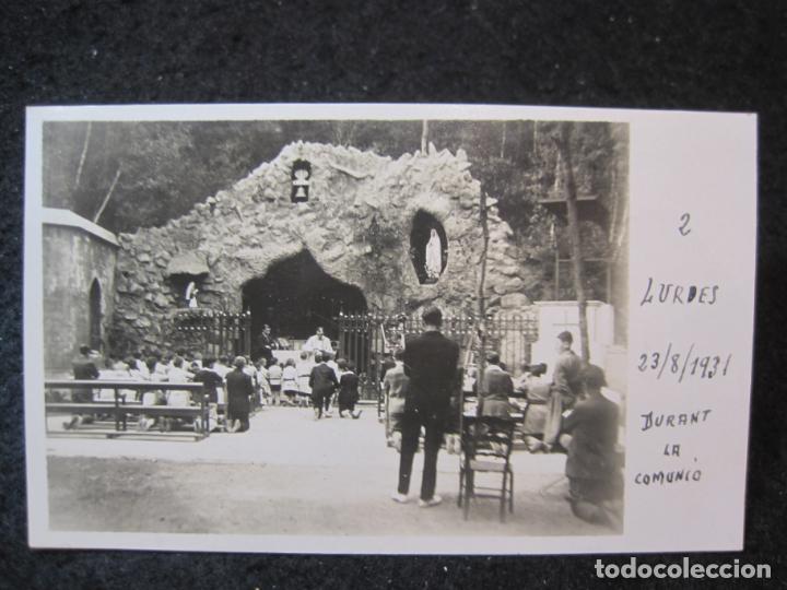 Postales: LURDES-DURANT LA COMUNIO-FOTOGRAFICA-POSTAL ANTIGUA-(87.817)
