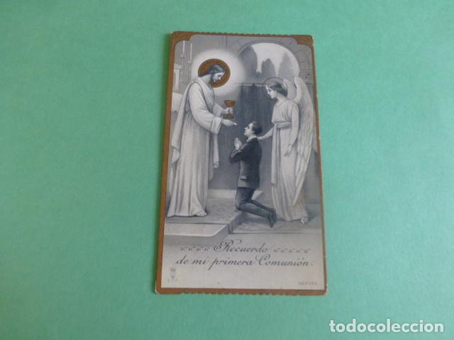 Postales: PRIMERA COMUNION ANTIGUA ESTAMPA CROMOLITOGRAFICA