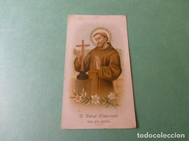 Cartes Postales: SAN FRANCISCO DE ASIS ANTIGUA ESTAMPA CROMOLOTOGRAFICA
