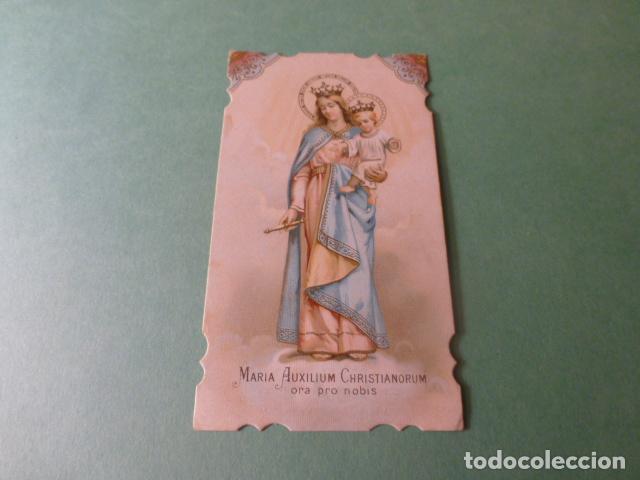 Postais: MARIA AUXILIADORA ANTIGUA ESTAMPA CROMOLOTOGRAFICA