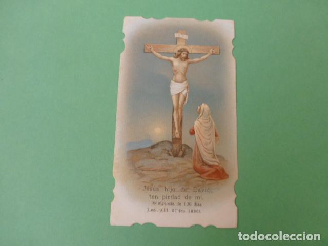 Cartoline: CRUCIFIXI&Oacute;N ANTIGUA ESTAMPA CROMOLITOGRAFICA