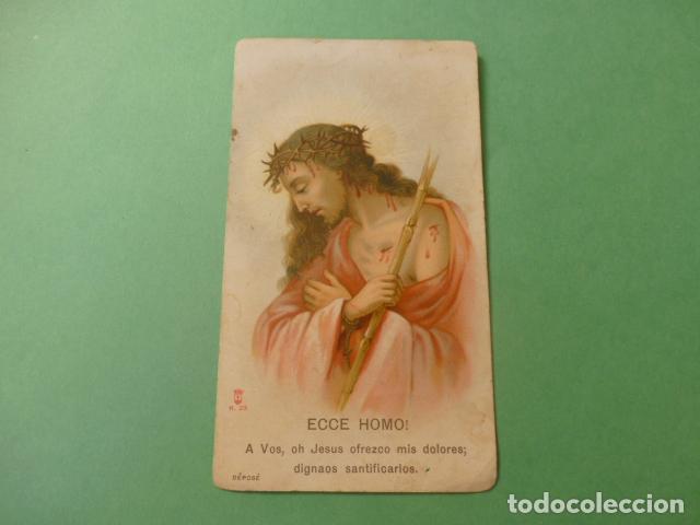 Postais: ECCE HOMO ANTIGUA ESTAMPA CROMOLITOGRAFICA