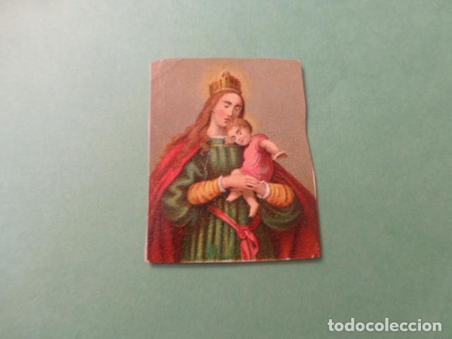 Postais: VIRGEN MARIA Y NI&Ntilde;O JESUS ANTIGUA ESTAMPA CROMOLITOGRAFICA