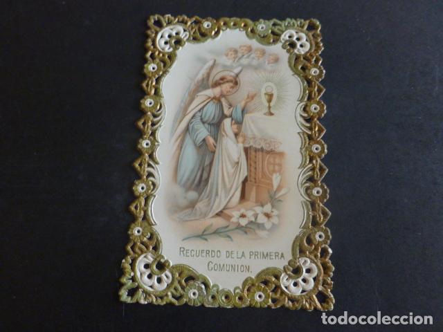 Postales: RECUERDO PRIMERA COMUNION POSTAL TROQUELADA - Foto 1