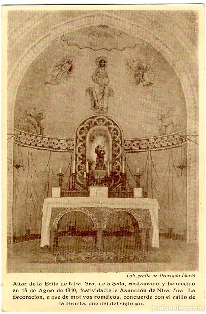 Postais: Jorba - Altar de la Ermita de Ntra. Sra. de La Sala - Foto Procopio Lluci&aacute; - Ed. Poncell - In&eacute;dita