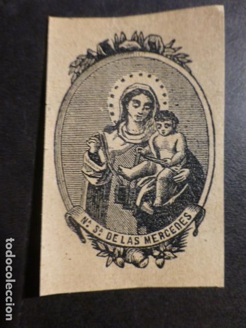 Cartes Postales: NUESTRA SE&Ntilde;ORA DE LAS MERCEDES ANTIGUA ESTAMPA SIGLO XIX