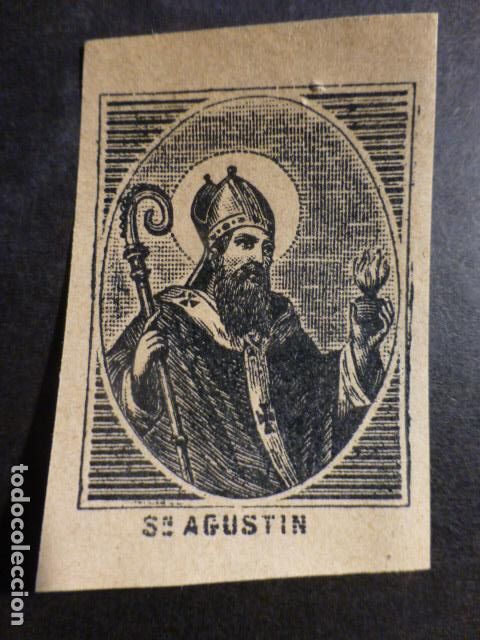Postales: SAN AGUSTIN ANTIGUA ESTAMPA SIGLO XIX
