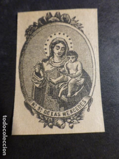 Cartes Postales: NUESTRA SE&Ntilde;ORA DE LAS MERCEDES ANTIGUA ESTAMPA SIGLO XIX