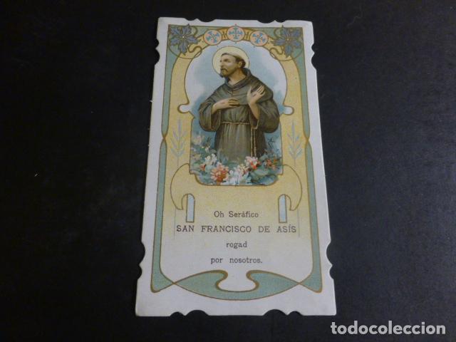 Postales: SAN FRANCISCO DE ASIS ANTIGUA ESTAMPA CROMOLITOGRAFICA