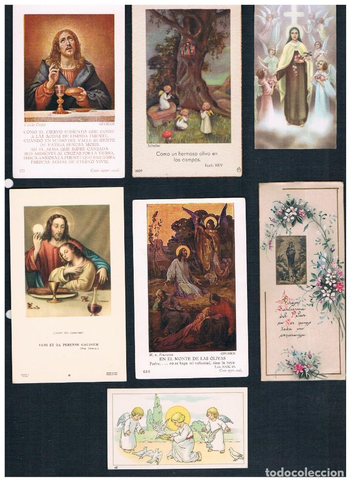 Postales: LOTE DE 64 ESTAMPILLAS RELIGIOSAS MUY ANTIGUAS