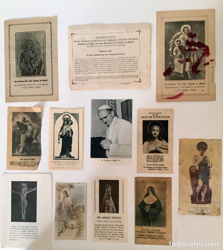 Postales: Lote de 12 estampas religiosas - Foto 1