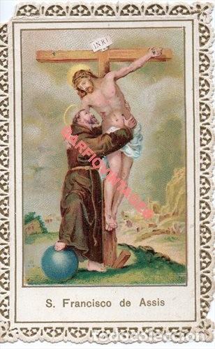 Postales: SAN FRANCISCO DE AS&Iacute;S, ESTAMPA CALADA O DE PUNTILLA 1900