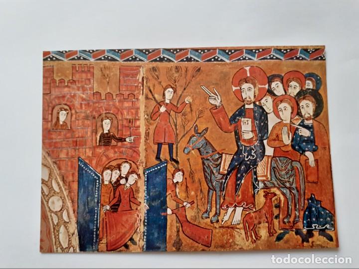 Postales: POSTAL - LA ENTRADA A JERUSAL&Eacute;N FRONTAL DE ALTAR DE ESPINELVES - MUSEO EPISCOPAL - S/C