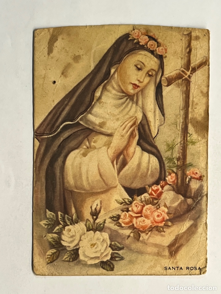 Postales: SANTA ROSA. Postal Religiosa (h.1940?) deslucida&hellip;