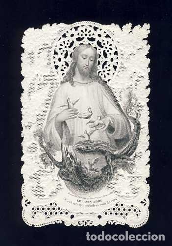 Postales: Estampa puntilla estampa calada estampa troquelada: El divino refugio. Bouasse 783
