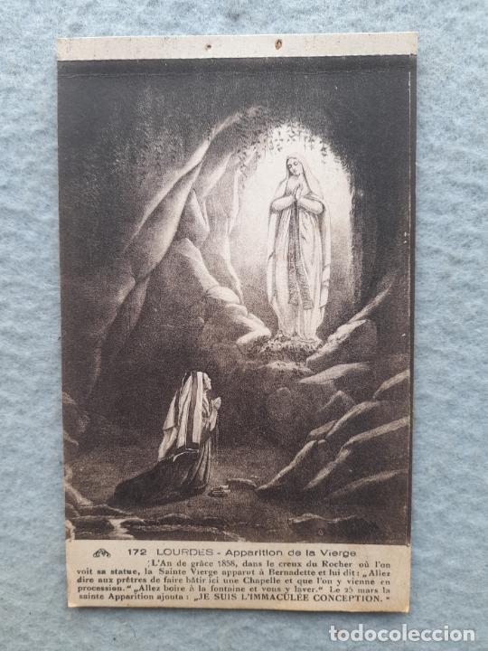 Postales: Lourdes. Aparici&oacute;n de la Virgen. - Foto 1
