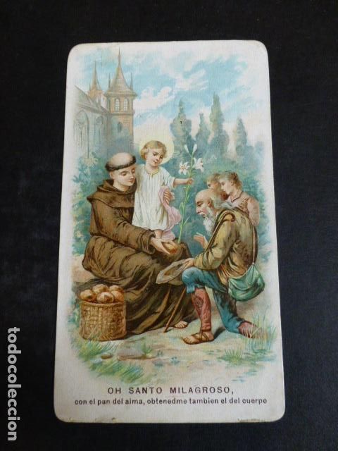 Cartoline: SAN ANTONIO DE PADUA ANTIGUA ESTAMPA CROMOLITOGRAFICA
