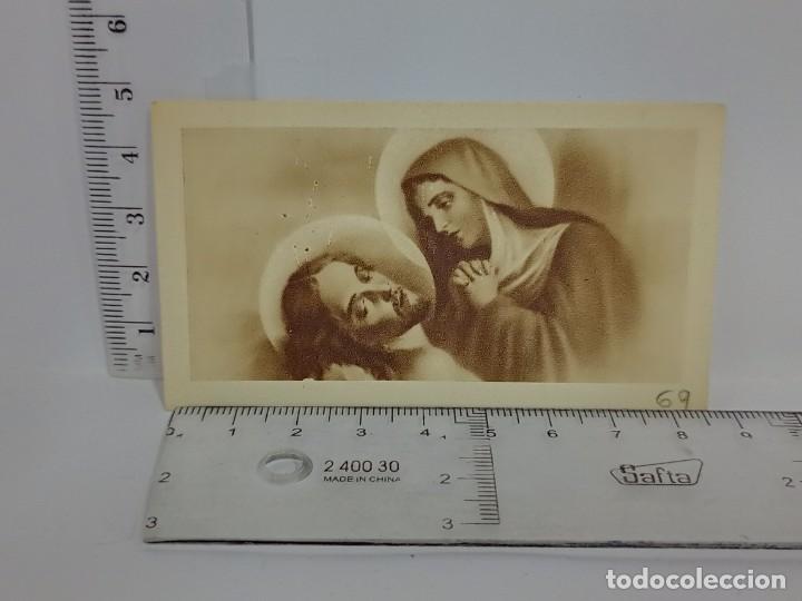 Cartoline: ANTIGUA ESTAMPA RELIGIOSA JESUS Y MARIA... L4956