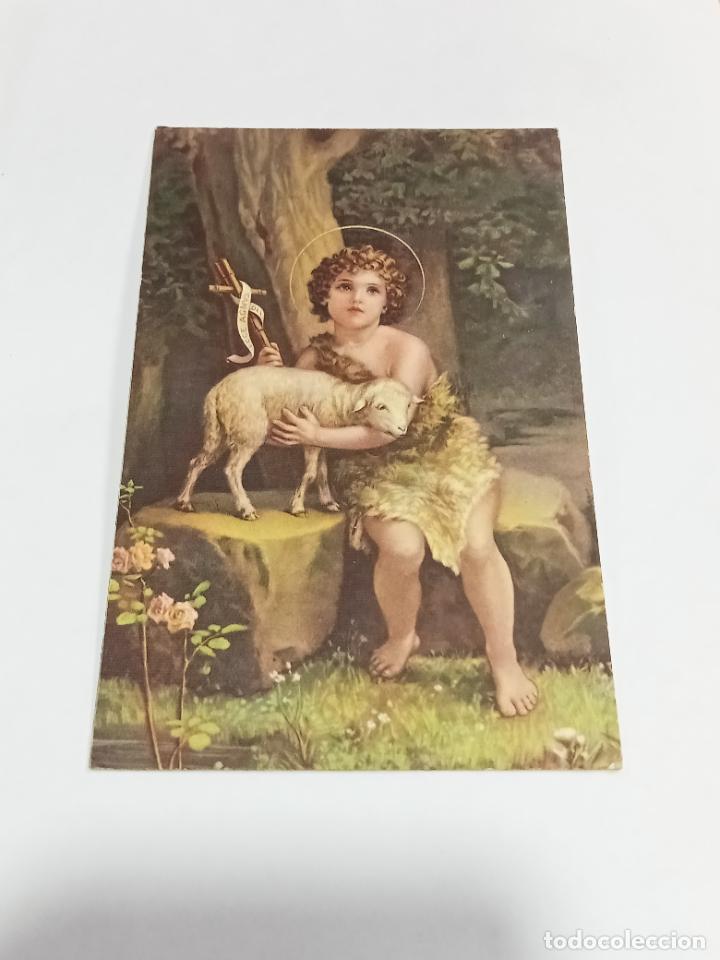 Postales: TARJETA POSTAL. NI&Ntilde;O JESUS CON CORDERITO Y CRUZ DE MADERA