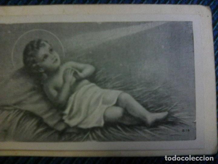 Postales: Recordatorio estampita... Felicitacion Navidad hermanas trinitarias - Precioso Ni&ntilde;o Jes&uacute;s