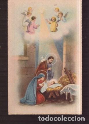 Postales: POSTAL DE NACIMIENTO DE JESUS ESCRITA EL A&Ntilde;O 1954