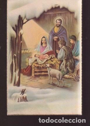 Postales: POSTAL DE NACIMIENTO DE JESUS ESCRITA EL A&Ntilde;O 1952