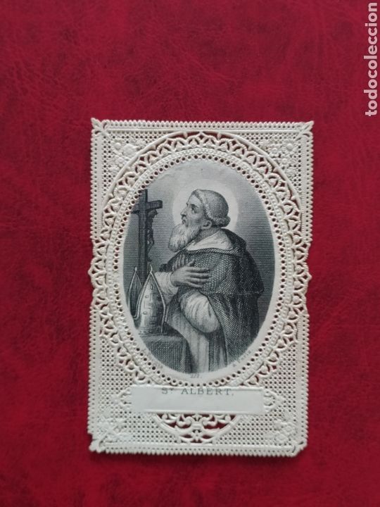 Postales: ESTAMPA S. XIX TROQUELADA PUNTILLAS - SAN ALBERTO - L.TURGIS PARIS - 7x5CM