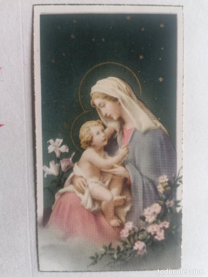 Postales: ESTAMPA, VIRGEN CON EL NI&Ntilde;O JESUS