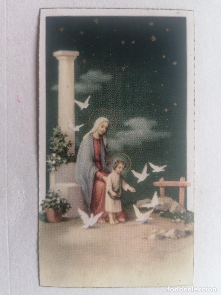 Postales: ESTAMPA, LA VIRGEN CON EL NI&Ntilde;O JESUS