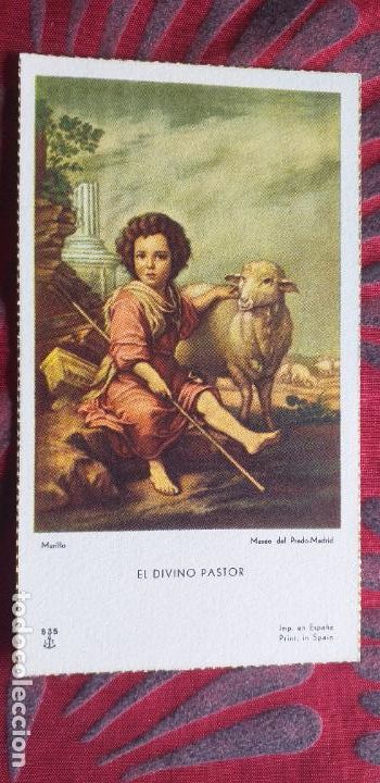 Postais: RELIGIOSAS-V27-III-ESTAMPAS RELIGIOSAS-100X60MM APROX..EL DIVINO PASTOR