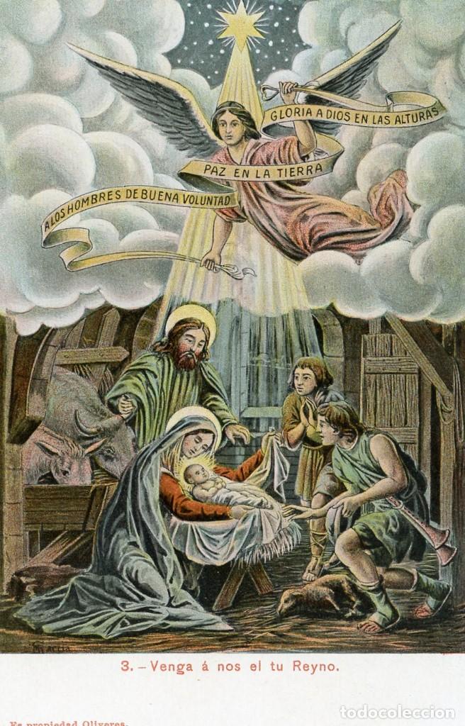 Postales: POSTAL. EL PADRE NUESTRO ILUSTRADO. VENGA A NOS EL TU REYNO. JORGE VENINI
