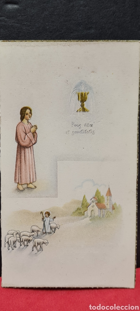 Cartoline: Precioso Recordatorio de Comuni&oacute;n. Diptico