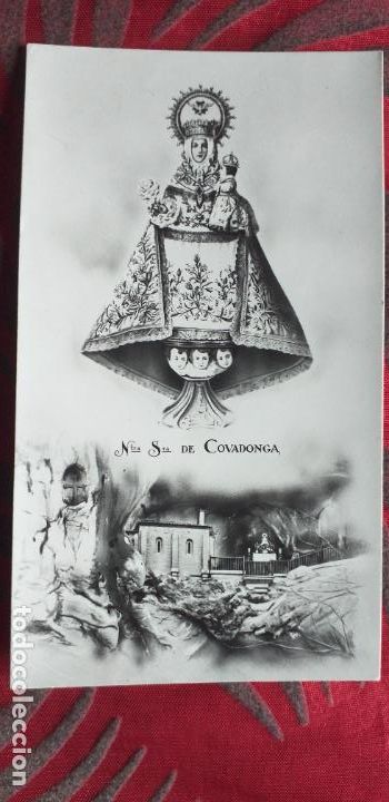 Postales: RELIGIOSAS-V27-V-ESTAMPAS RELIGIOSAS-100X60MM APROX..NTRA SRA DE COVADONGA