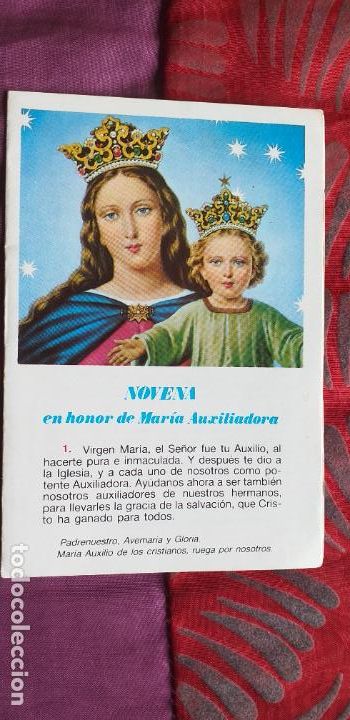 Postais: RELIGIOSAS-V27-VI-ESTAMPAS RELIGIOSAS-110X70MM-APROX..DIPTICO-MARIA AUXILIADORA